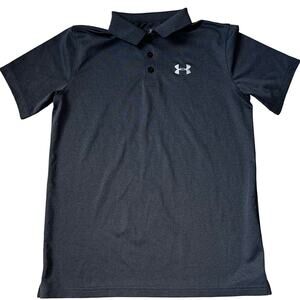 Under Armour Boy's XL Black Polo Shirt
